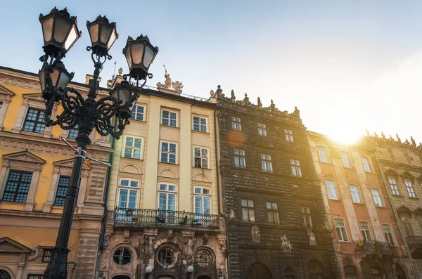 Calle del casco antiguo de Lviv — Foto de Stock