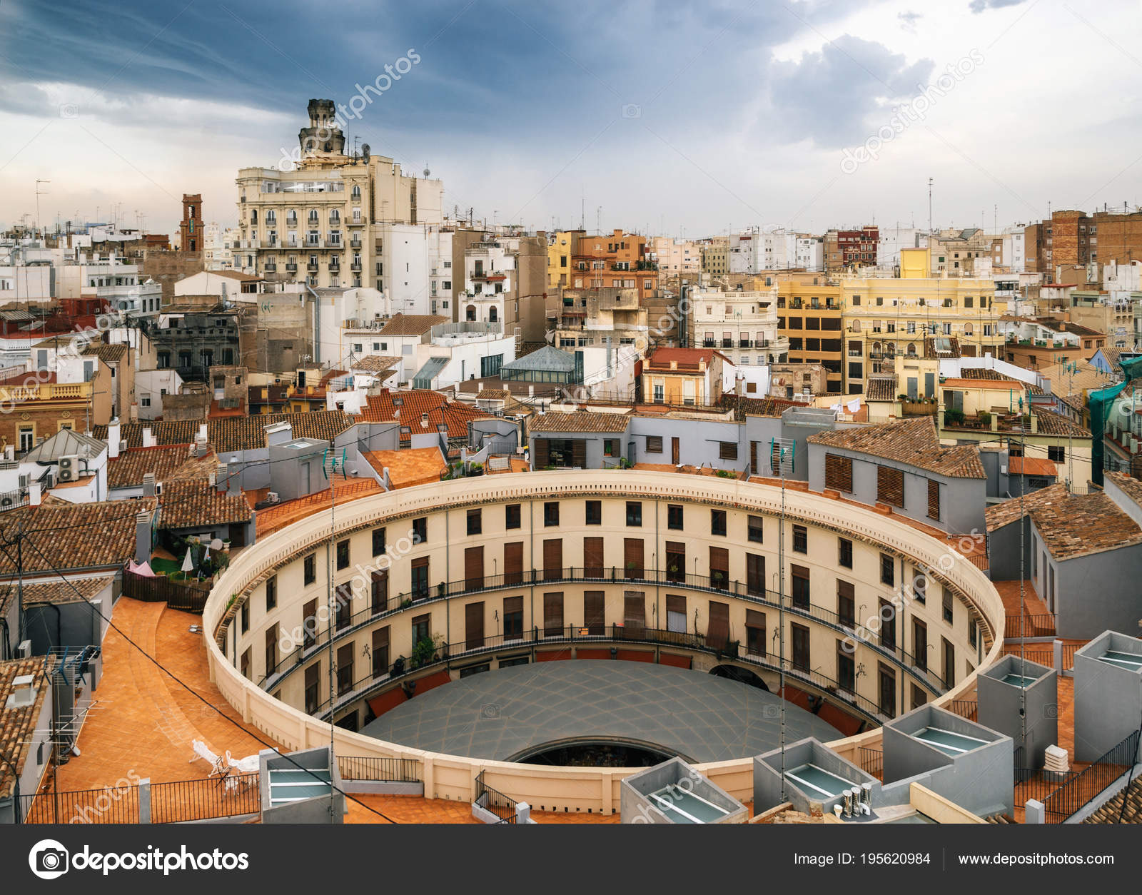 Aerial View Of Valencia Spain Stock Photo By C Bortnikau 195620984