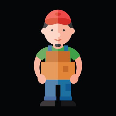 Yükleyici düz simgesi