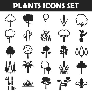 büyük bitkiler Icon set