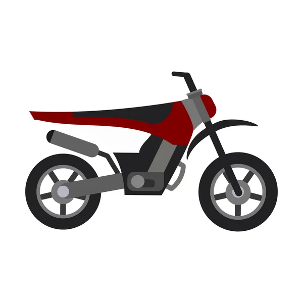 Deporte bicicleta plana icono — Vector de stock