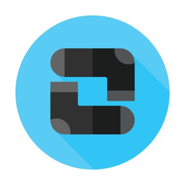 çorap renkli düz simgesi