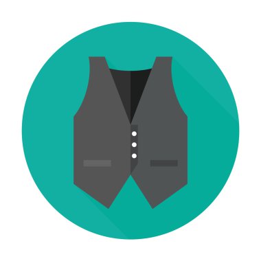 yelek renkli düz simgesi