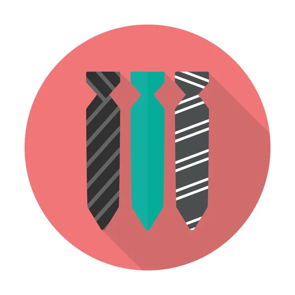 Gravata colorido ícone plano — Vetor de Stock