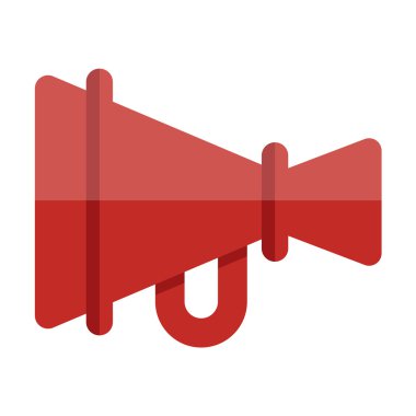 hoparlör renkli düz simgesi