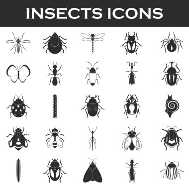 böcekler Icon set