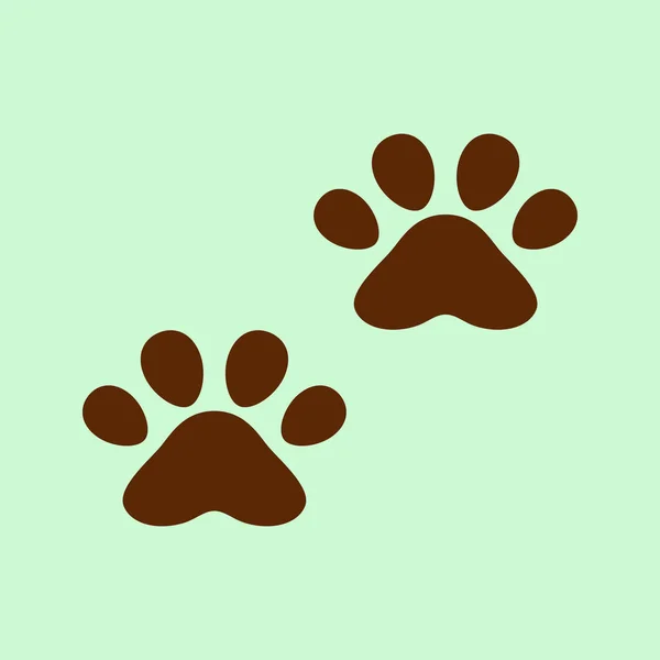 Footprints pats flat icon — Stock Vector