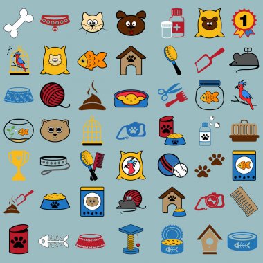 Evcil hayvan simgeleri ayarlandı