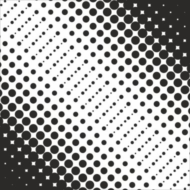 Soyut geometrik siyah-beyaz grafik tasarım yazdırma noktalı resim
