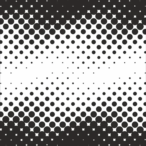 Abstract geometric black and white graphic design print halftone — Stock Vector
