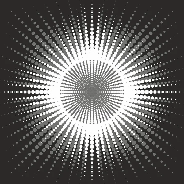 Soyut geometrik siyah-beyaz grafik tasarım yazdırma noktalı resim