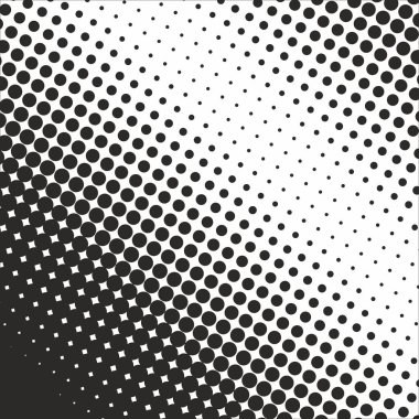 Soyut geometrik siyah-beyaz grafik tasarım yazdırma noktalı resim