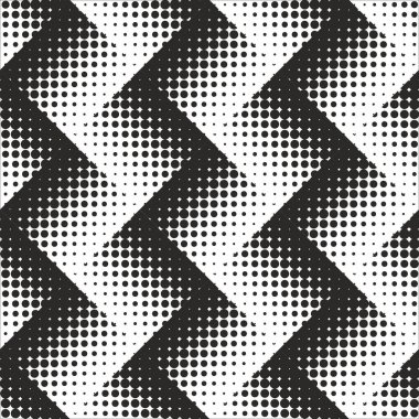 Soyut geometrik siyah-beyaz grafik tasarım yazdırma noktalı resim