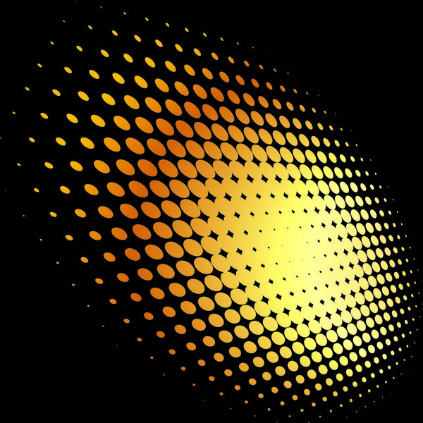 Abstract geometric graphic design gold halftone pattern backgrou