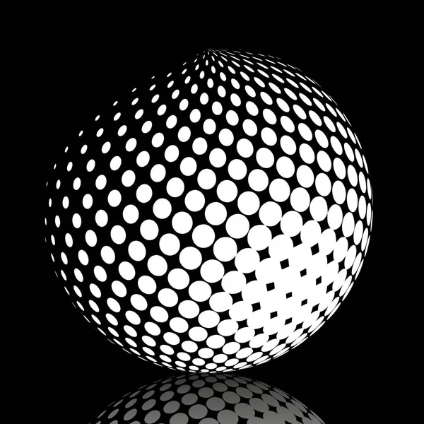 Set soyut yarı ton 3d spheres_21