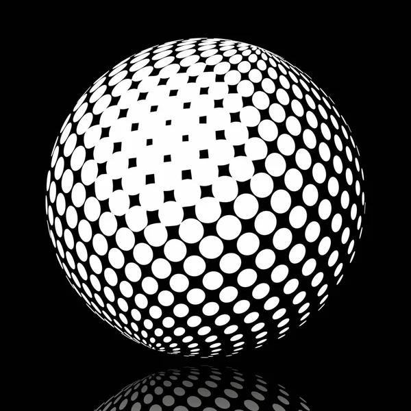Set soyut yarı ton 3d spheres_17