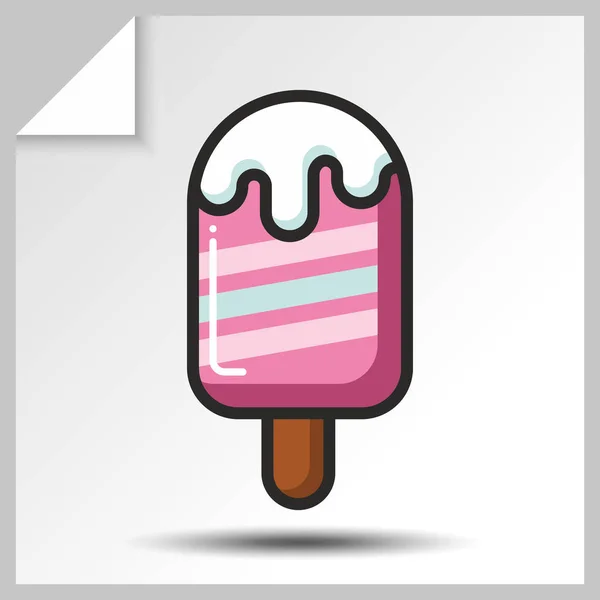 아이스크림 icons_3 — 스톡 벡터
