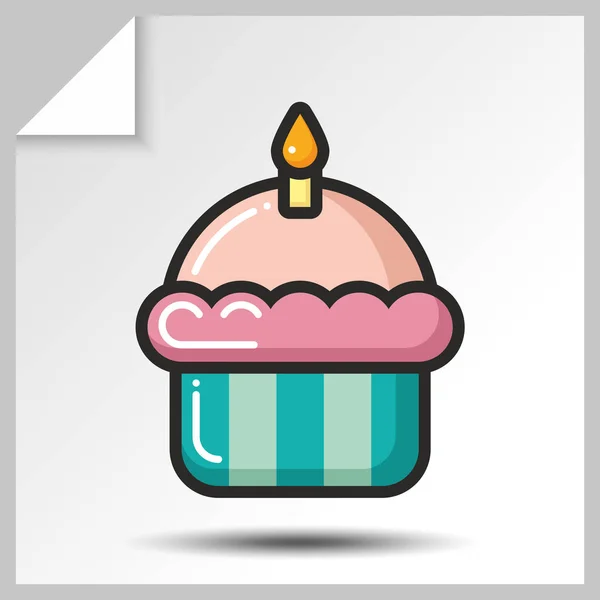 Cakes muffins sweets icons _ 7 — стоковый вектор