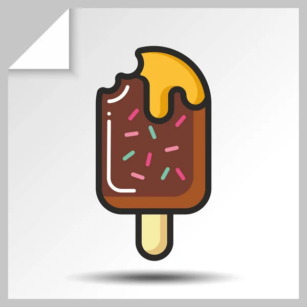 Ícones de sorvete _ 6 — Vetor de Stock