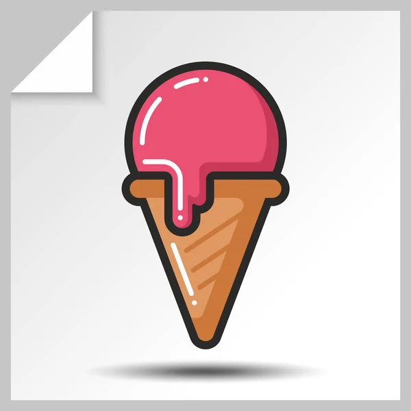 Icone gelato _ 7 — Vettoriale Stock
