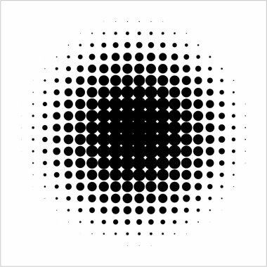 Soyut geometrik siyah-beyaz grafik tasarım yazdırma noktalı resim