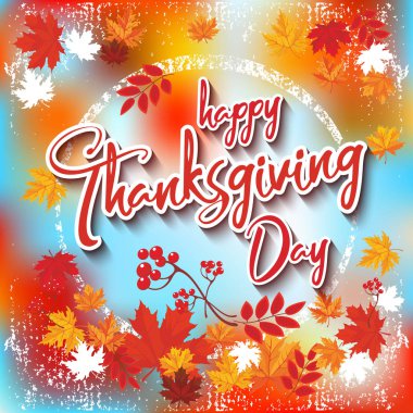 Benzersiz vintage tarzı el yazısı yazı-Şükran günü