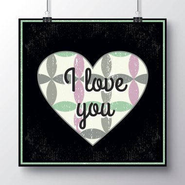 Poster hearts_7 ile Sevgililer günü için