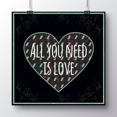 Poster hearts_23 ile Sevgililer günü için