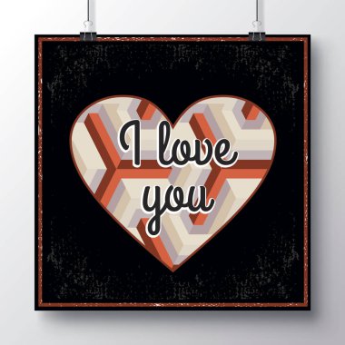 Poster hearts_22 ile Sevgililer günü için