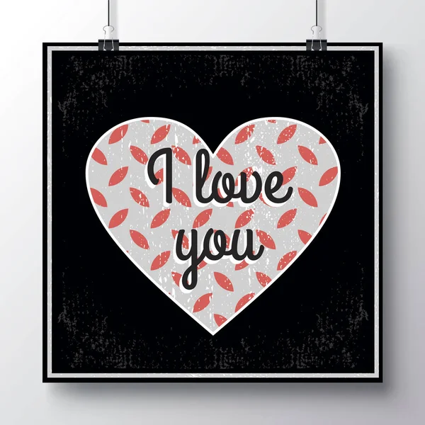 Plakát pro valentinky den s hearts_14 — Stockový vektor