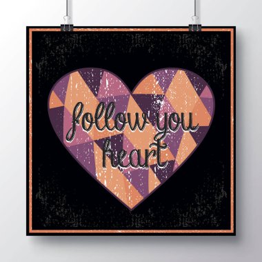 Poster hearts_5i ile Sevgililer günü için