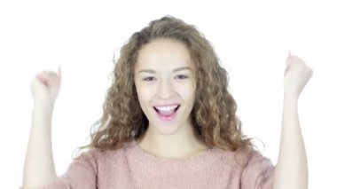 Başarı, kadın neşelendirdim ve başarılı kutluyor