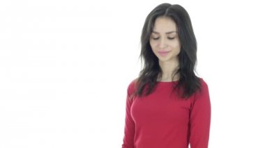 Katılıyorum, Evet, baş, erkek beyaz arka plan üzerinde sallayarak jesti