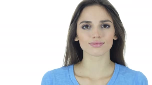 Sucesso, mulher de negócios torcendo e comemorando o sucesso — Vídeo de Stock