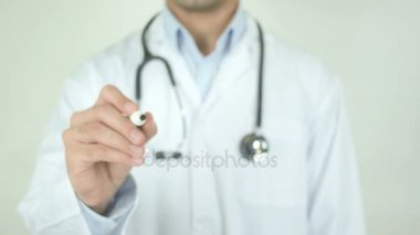 Fizyoterapi, Doktor şeffaf ekran üzerine yazma