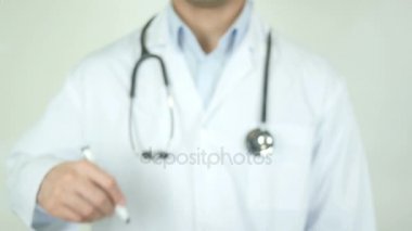 Oksijen tüpü, Doktor şeffaf ekran üzerine yazma