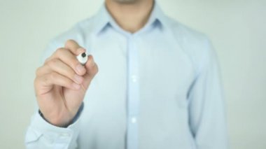 Müşteri kraldır, yazma üzerinde şeffaf ekran