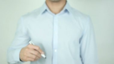 Web iş, şeffaf ekranda yazma
