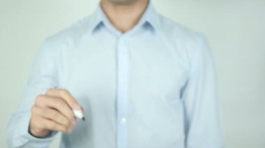 Şeffaf ekranda yazmaya davet ediyoruz
