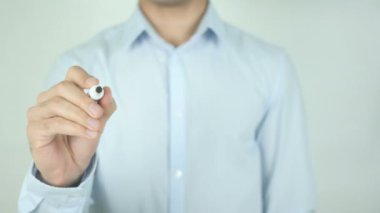 Doğru yolda, yazma üzerinde şeffaf ekran vardır