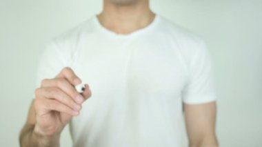 Vücudunuzun şeffaf ekranda yazma, değiştirme
