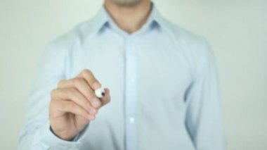 Sabırlı ol, adam ekran üzerine yazma