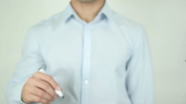 Biz istiyorum, ekran üzerinde yazılı adam