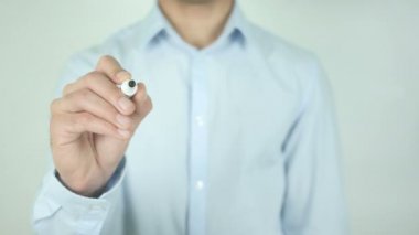 Senin marka Stand dışarı mu?, şeffaf ekranda yazı