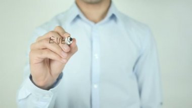Edebileceğin her şey gerçek, yazma üzerinde şeffaf ekran olduğunu