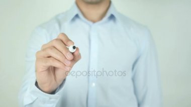 Finansal büyüme, şeffaf ekranda yazma