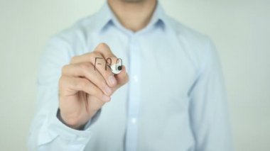 Franchise fırsatları, şeffaf ekranda yazma