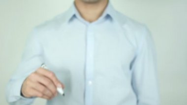 Küresel Ekonomi, şeffaf ekranda yazma