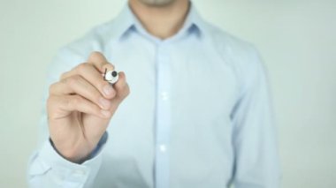 Rahat, şeffaf ekranda yazma bırakın
