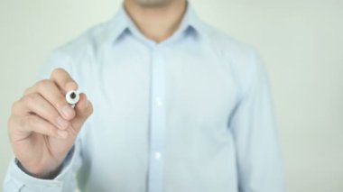 Kendini büyük, yazma üzerinde şeffaf ekran yapmak